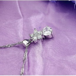 De Koningin Van Kwaliteit Vrouwelijke Ster Titanium Ketting Met Strass