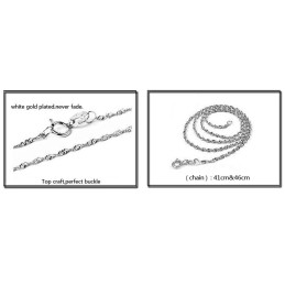 De Koningin Van De Kwaliteit, Vrouwelijke Roosvormige Titanium Ketting Met Strass