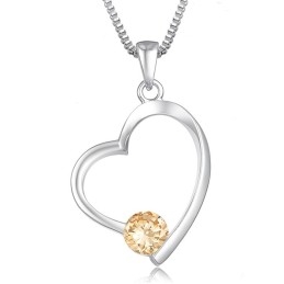 Breed Scala Aan Vrouwelijke Titanium Ketting Met Diamant