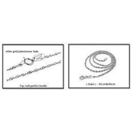 De Koningin Van De Kwaliteit Vrouwelijke Platina Plating Titanium Ketting