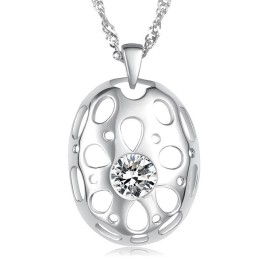 Wereldwijd Bekende, Allergievrije Platina-Geplateerde Titanium Ketting Voor Vrouwen