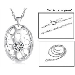 Wereldwijd Bekende, Allergievrije Platina-Geplateerde Titanium Ketting Voor Vrouwen