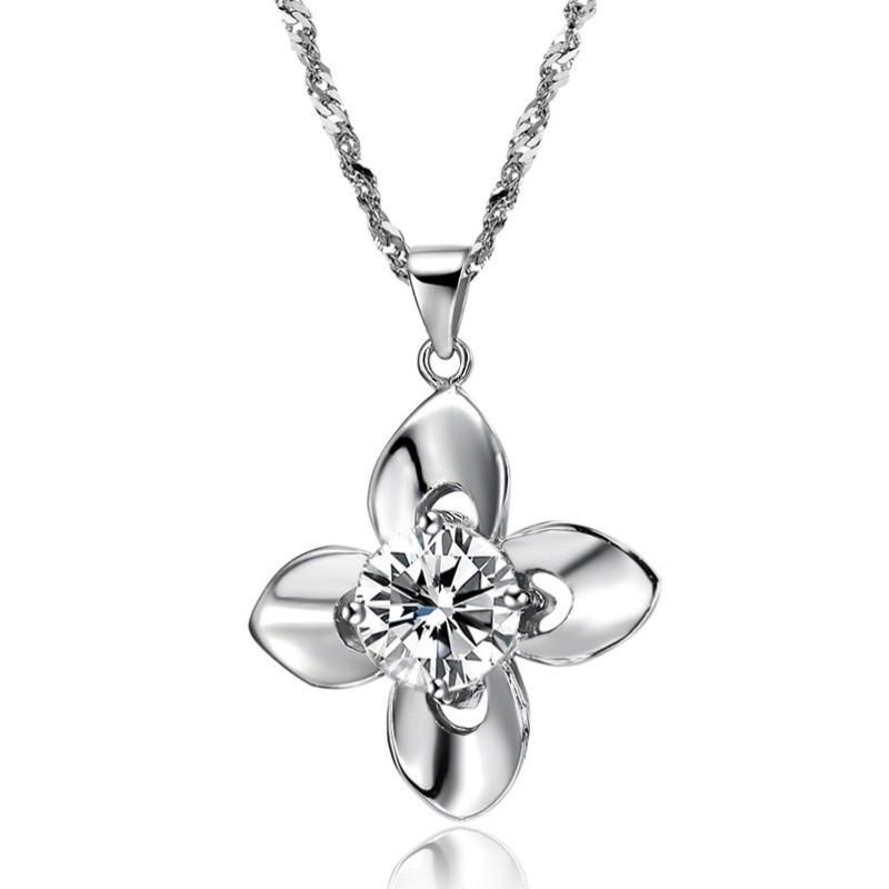 Wereldberoemde Platina-Titanium Ketting Met Diamant Voor Dames