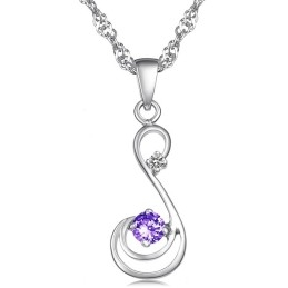 Kwaliteit En Kwantiteit Gegarandeerde Vrouwelijke Platina Titanium Ketting Met Diamant