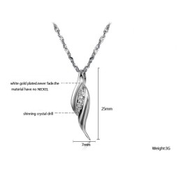 De Koningin Van De Kwaliteit Vrouwelijke Platina Plating Titanium Ketting