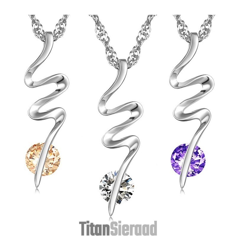 Bekend Om Zijn Hoogwaardige, Geplatineerde Titanium Ketting Met Diamant Voor Dames Bekend Om Zijn Hoogwaardige, Geplatineerde Titanium Ketting Met Diamant Voor Dames