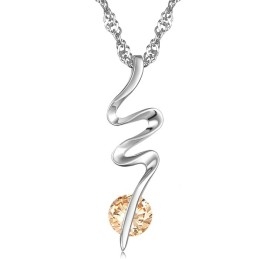 Bekend Om Zijn Hoogwaardige, Geplatineerde Titanium Ketting Met Diamant Voor Dames