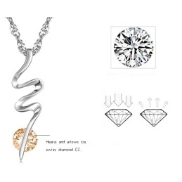 Bekend Om Zijn Hoogwaardige, Geplatineerde Titanium Ketting Met Diamant Voor Dames