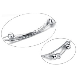 Hoogwaardige Vrouwelijke Platina-Geplateerde Titanium Enkelband