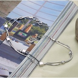 Betrouwbare Reputatie Vrouwelijke Platina Plating Titanium Enkelband