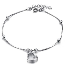 De Koningin Van De Kwaliteit Vrouwelijke Sweetheart Platina Geplateerde Titanium Enkelband