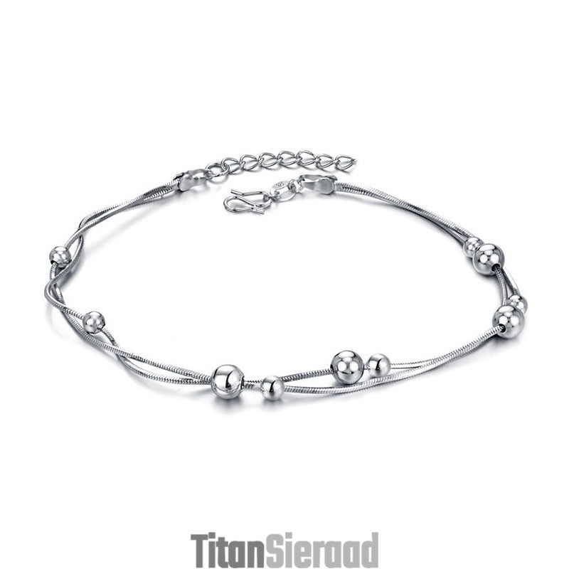 De Koningin Van De Kwaliteit Vrouwelijke Slang Platina Geplateerde Titanium Enkelband De Koningin Van De Kwaliteit Vrouwelijke Slang Platina Geplateerde Titanium Enkelband