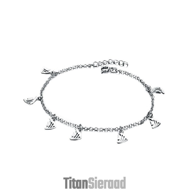 Grote Verscheidenheid Aan Vrouwelijke Filetvorm Platina Plating Titanium Enkelband Grote Verscheidenheid Aan Vrouwelijke Filetvorm Platina Plating Titanium Enkelband