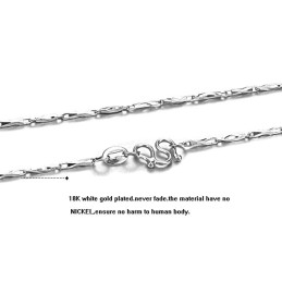 De Koningin Van De Kwaliteit Vrouwelijke Ingot Platina Plating Titanium Ketting