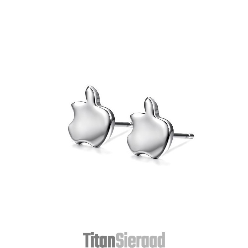 Gemakkelijk Te Gebruiken Vrouwelijke Appelvormige Platina Titanium Oorbellen Gemakkelijk Te Gebruiken Vrouwelijke Appelvormige Platina Titanium Oorbellen