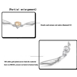 Breed Scala Aan Dames Platina Plating Titanium Armband Met Diamant
