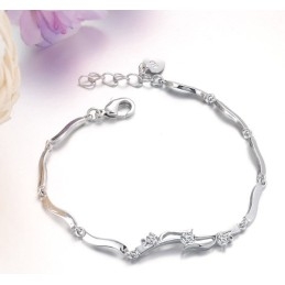 Betrouwbare Kwaliteit Vrouwelijke Platina Plating Titanium Armband