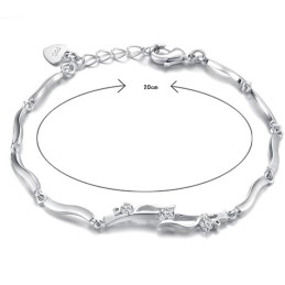 Betrouwbare Kwaliteit Vrouwelijke Platina Plating Titanium Armband