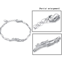 Betrouwbare Kwaliteit Vrouwelijke Platina Plating Titanium Armband