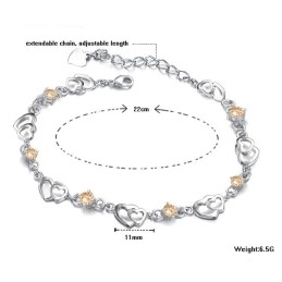 Gemakkelijk Te Gebruiken Damesarmband Met Platina Plating Van Titanium