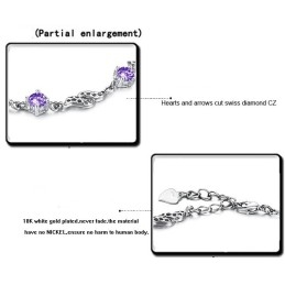 Uitstekende Kwaliteit Vrouwelijke Holle Titanium Armband Met Diamant