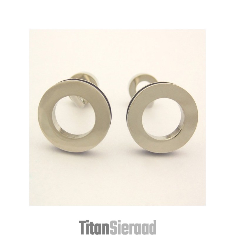 Nieuwe Stijl Titanium Ronde Manchetknopen
