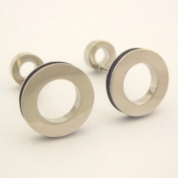 Nieuwe Stijl Titanium Ronde Manchetknopen