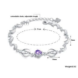 De Koningin Van De Kwaliteit, Vrouwelijke Dolfijnvorm, Platina Geplateerde Titanium Armband