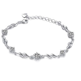 Kwaliteit En Kwantiteit Gegarandeerde Vrouwelijke Paarse Platina Titanium Armband Met Diamant