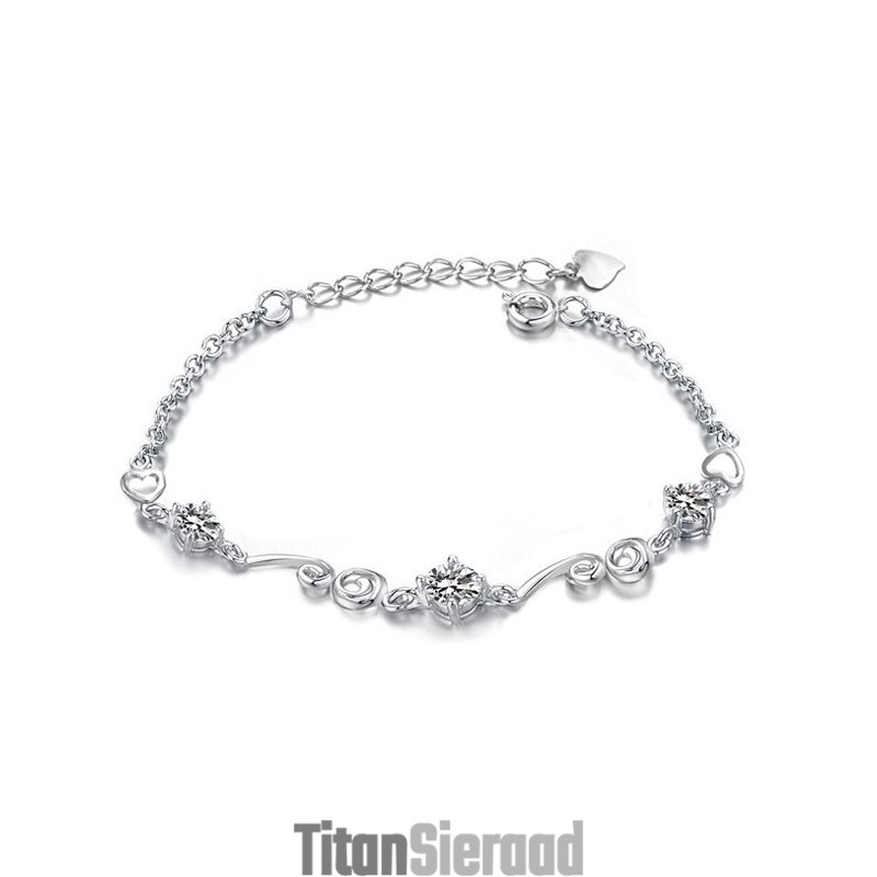 Hoogwaardige Damesarmband Van Paars Platina Titanium Met Diamant Hoogwaardige Damesarmband Van Paars Platina Titanium Met Diamant