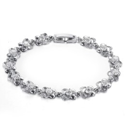 Breed Scala Aan Vrouwelijke Platina Plating Titanium Armbanden
