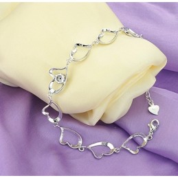 Hoogwaardige Damesarmband Met Platina Plating En Diamant Van Titanium