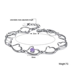 Hoogwaardige Damesarmband Met Platina Plating En Diamant Van Titanium