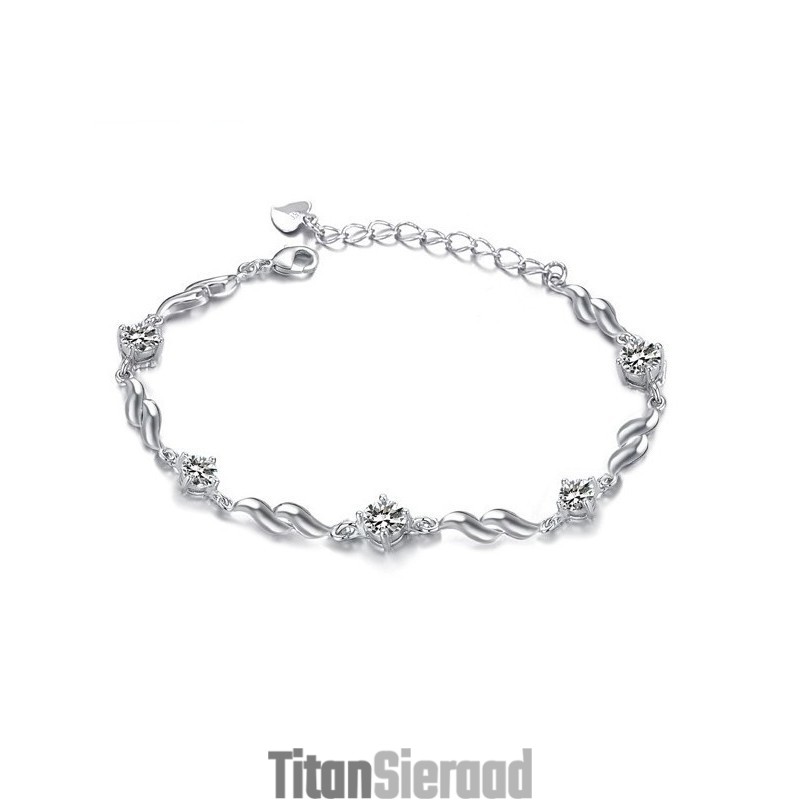 Betrouwbare Reputatie, Vrouwelijke, Mooie Platina Plating Titanium Armband