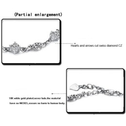 Vrouwelijke Holle Titanium Armband Van Superieure Kwaliteit Met Strass