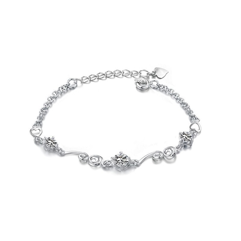 Stabiele Kwaliteit Vrouwelijke Platina Titanium Armband Met Strass Stabiele Kwaliteit Vrouwelijke Platina Titanium Armband Met Strass