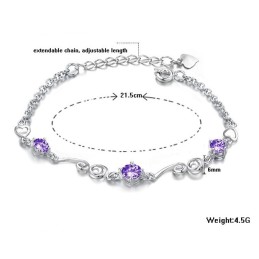 Stabiele Kwaliteit Vrouwelijke Platina Titanium Armband Met Strass