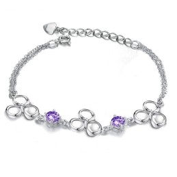 Kwaliteit En Kwantiteit Gegarandeerde Vrouwelijke Platina Titanium Armband Met Diamant