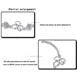 Kwaliteit En Kwantiteit Gegarandeerde Vrouwelijke Platina Titanium Armband Met Diamant