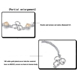 Kwaliteit En Kwantiteit Gegarandeerde Vrouwelijke Platina Titanium Armband Met Diamant