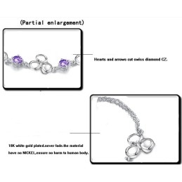 Kwaliteit En Kwantiteit Gegarandeerde Vrouwelijke Platina Titanium Armband Met Diamant