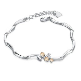 Wereldwijd Bekende -Geplateerde Titanium Armband Voor Dames Met Diamant