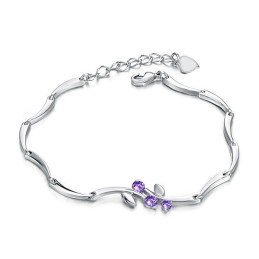 Wereldwijd Bekende -Geplateerde Titanium Armband Voor Dames Met Diamant