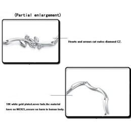 Wereldwijd Bekende -Geplateerde Titanium Armband Voor Dames Met Diamant