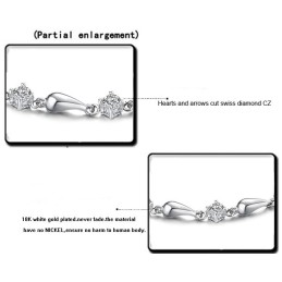 Kwaliteit En Kwantiteit Gegarandeerde Vrouwelijke Platina Titanium Armband Met Diamant