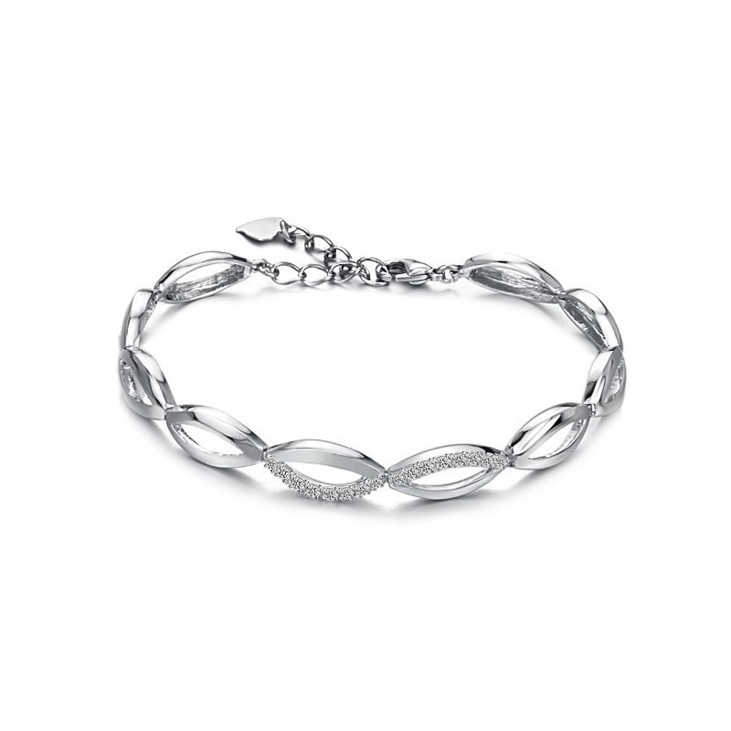 De Koningin Van De Kwaliteit Van Een Platina-Geplateerde Titanium Armband Voor Dames Met Diamant De Koningin Van De Kwaliteit Van Een Platina-Geplateerde Titanium Armband Voor Dames Met Diamant