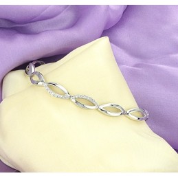 De Koningin Van De Kwaliteit Van Een Platina-Geplateerde Titanium Armband Voor Dames Met Diamant