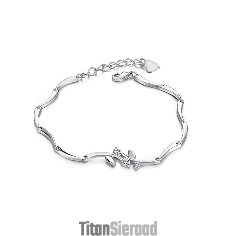 Kwaliteit En Kwantiteit Gegarandeerde Vrouwelijke Platina Titanium Armband Met Diamant Kwaliteit En Kwantiteit Gegarandeerde Vrouwelijke Platina Titanium Armband Met Diamant