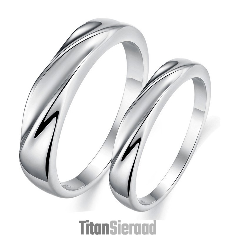 Hoogwaardige, Bondige Platina Titanium Ring Voor Geliefden Hoogwaardige, Bondige Platina Titanium Ring Voor Geliefden