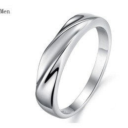 Hoogwaardige, Bondige Platina Titanium Ring Voor Geliefden